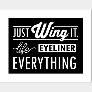 Just wing it (white) Posters and Art